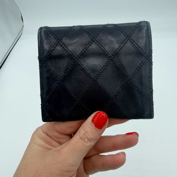 Chanel Navy Quilted Wallet - Picture 5 of 7
